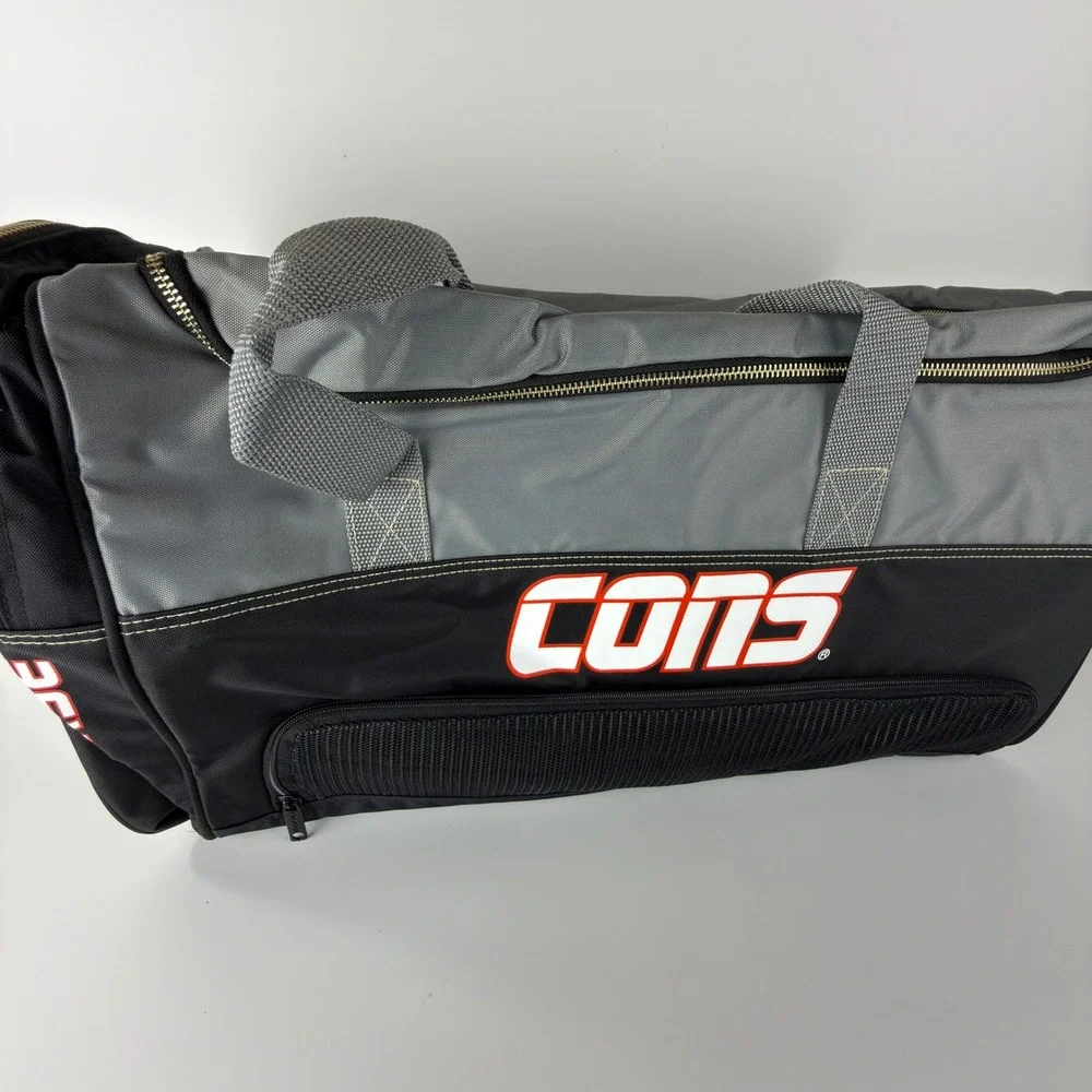 Vintage Converse CONS Duffle Bag Gray Black Large Gym Travel Sport Bag NWT NOS